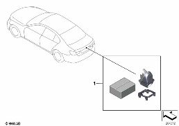 Komplettering backkamera diagram for BMW 7 Series F02 740Li