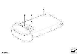 獨特的扶手 後部 diagram for BMW X5 E70 M