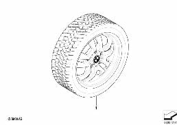WINTER WHEEL W.TIRE DOUBLE SP.154 -16