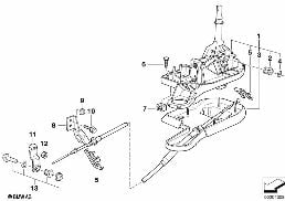 自动变速箱换档 diagram for BMW 5 Series E39 523i