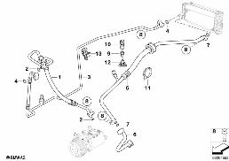 Condotti intermedi di refrigerazione diagram for BMW X5 E53 3.0d
