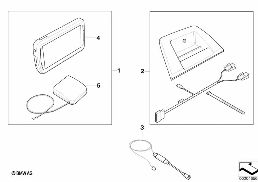 Système de navigation Portable diagram for BMW X3 E83 LCI 2.0d