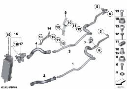 HEAT EXCH./TRANSMISSION OIL COOLER LINE