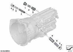 GS6-53BZ/DZ INNER GEAR SHIFTING PARTS diagram for BMW 3 Series E93 335i