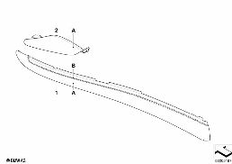 INDIVID. MOUNTING PARTS, CENTER CONSOLE diagram for BMW X6 E71 50iX