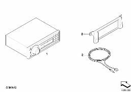 RADIO BLAUPUNKT HAMBURG MP68 diagram for BMW 3 Series E46 318i