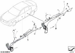 车门导线束 diagram for BMW 5 Series F07 GT LCI 528i