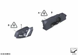 SEAT ADJUSTMENT SWITCH, REAR COMPARTMENT diagram for BMW 7 Series F01 LCI 740dX