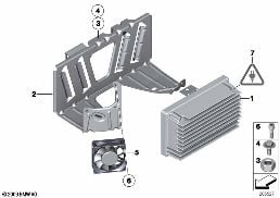Ενισχυτής / στήριγμα diagram for BMW 5 Series F07 GT 535d