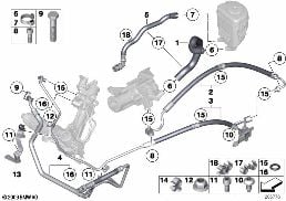 HYDRO STEERING-OIL PIPES