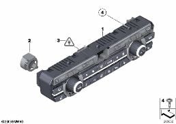 A/C CONTROL PANEL diagram for BMW 6 Series F06 Gran Coupé 640dX