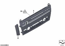 Χειριστήριο ηχοσυστήματος diagram for BMW 5 Series F07 GT 530d