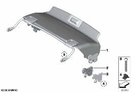 TRIM COVER FOR RETRACTABLE HARDTOP diagram for BMW Z4 E89 35i