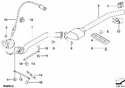 Katalitik konvertör, Dizel diagram for BMW 3 Series E46 318d
