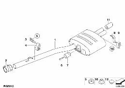 EXHAUST SYSTEM, REAR