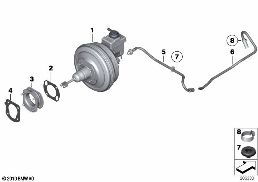 Servofreno, depressione diagram for BMW Rolls-Royce Phantom RR1 Phantom