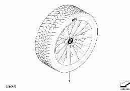 WINTER WHEEL W.TIRE MULTI-SP.284 - 17
