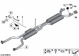 Presilenziatore diagram for BMW Rolls-Royce Phantom RR1 Phantom