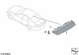Trzecie światło stop diagram for BMW 7 Series F04 Hybrid Hybrid 7L