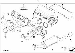 JOHN COOPER WORKS TUNINGKIT diagram for BMW MINI Clubman R55 Cooper S