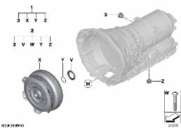 GA8HP45Z TORQUE CONVERTER/SEAL ELEMENTS