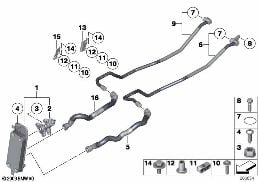 HEAT EXCH./TRANSMISSION OIL COOLER LINE