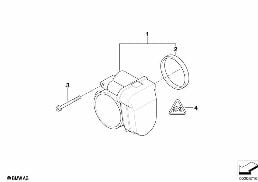 THROTTLE HOUSING ASSY diagram for BMW 5 Series E39 540i