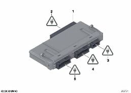 CNTRL UNIT, JUNCTION BOX, ELECTRONIC 3 diagram for BMW 7 Series F01 LCI 740dX