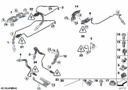 LAMBDA PROBE FIXINGS diagram for BMW 3 Series E91 LCI 325i