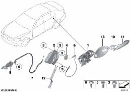 CLOSING SYSTEM, DOOR, REAR