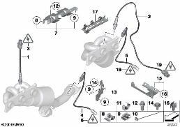 LAMBDA PROBE FIXINGS diagram for BMW Z4 E89 23i
