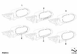 MIRROR GLASS diagram for BMW 3 Series E93 335i