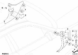 Seitenverkleidung Fussraum diagram for BMW 1 Series E87 120d