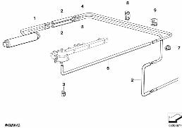 FUEL COOLING SYSTEM diagram for BMW 7 Series E32 735i