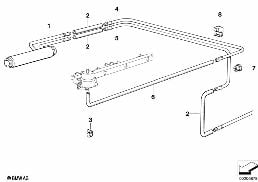 FUEL COOLING SYSTEM diagram for BMW 7 Series E32 735i