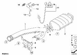 柴油微粒過濾器 diagram for BMW 7 Series E65 730d