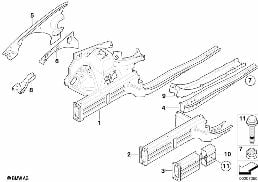 WHEELHOUSE/ENGINE SUPPORT diagram for BMW 3 Series E90 LCI 318d