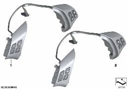 SWITCH, MULTIFUNCT. STEERING WHEEL diagram for BMW 3 Series E90 318d