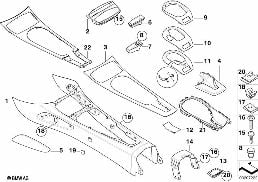 CENTER CONSOLE STORING PARTITION