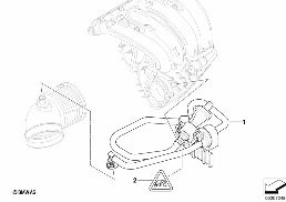 VACUUM CONTROL - ENGINE diagram for BMW 3 Series E90 316i