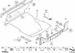 TRUNK TRIM PANEL diagram for BMW 3 Series E46 318i