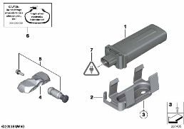 Reifendruck Control (RDC) - Steuergerät diagram for BMW MINI Clubman R55 Coop.S JCW