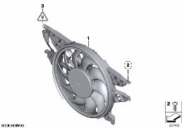 Buse de radiateur diagram for BMW 7 Series F03 760LiS