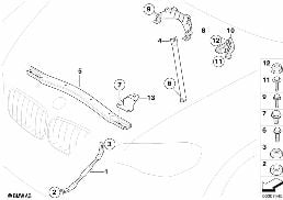 REINFORCEMENT, BODY diagram for BMW X6 E71 35iX