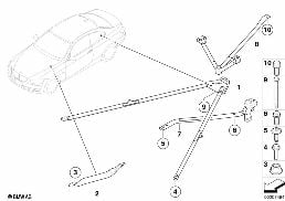 REINFORCEMENT, BODY diagram for BMW 3 Series E93 335i