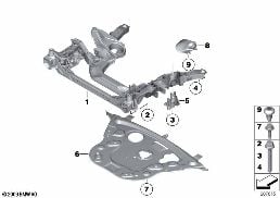 FRONT AXLE SUPPORT diagram for BMW 7 Series F02 LCI 750LiX 4.0