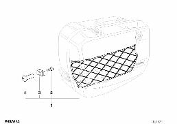 Filet à bagages diagram for BMW R 65, R 65 RT, R 80, R 80 RT (85-95) 65
