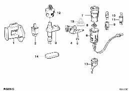 VARIOUS SWITCHES diagram for BMW 3 Series E36 316i