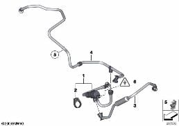 Soupape de ventilation du reservoir diagram for BMW 5 Series F18 LCI 535Li