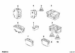 VARIOUS SWITCHES diagram for BMW 5 Series E34 520i